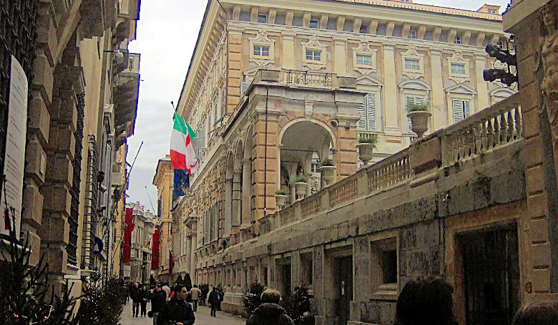 Palazzo Doria Tursi di Genova (foto di William Domenichini - CC BY-SA 3.0</a>, via Wikimedia Commons)