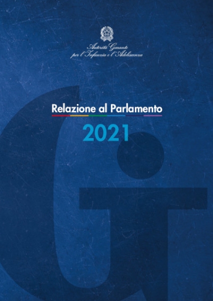Copertina della Relazione al Parlamento 2021